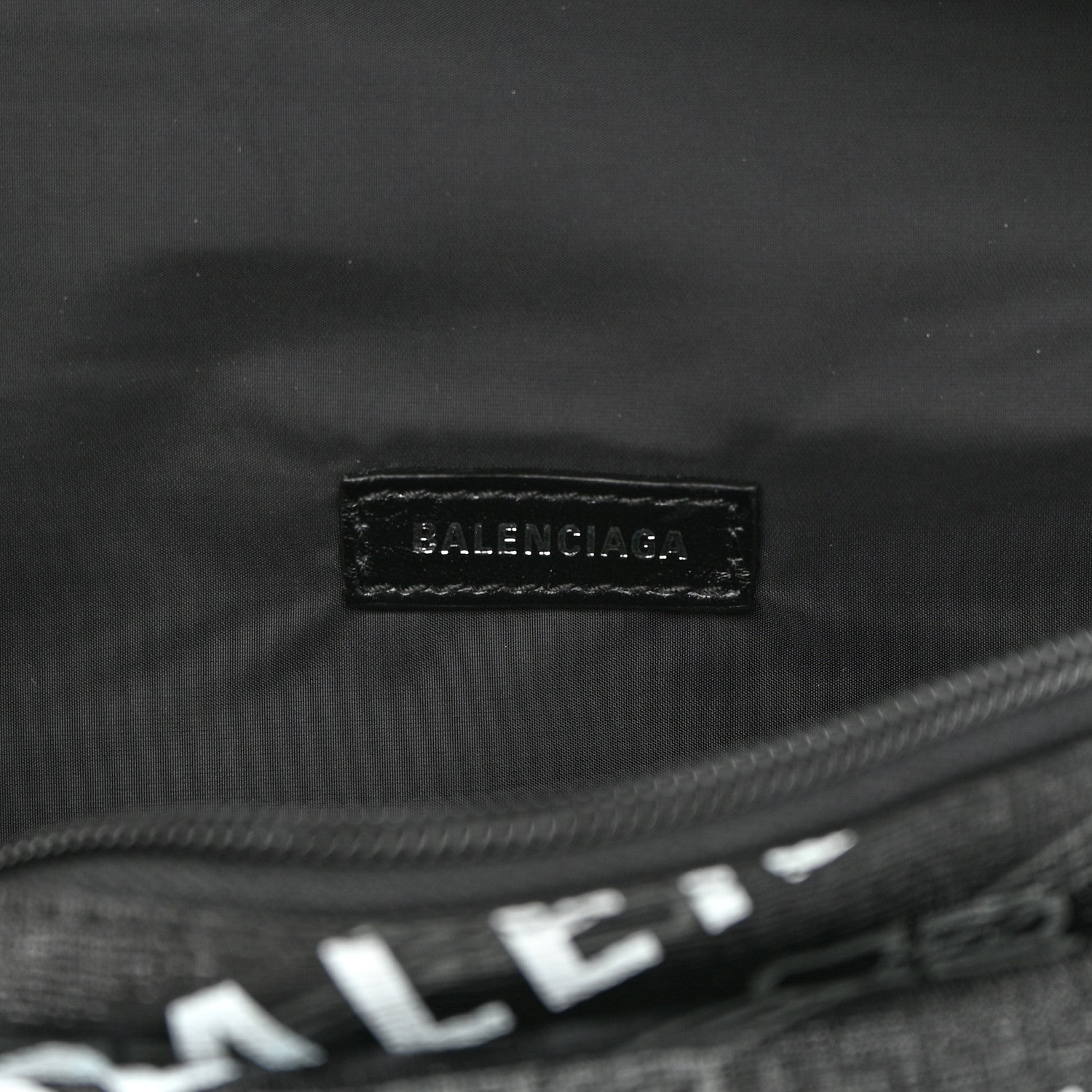 Balenciaga Coated Canvas BB Monogram Allover Logo Medium Signature Beltpack Black Grey White 6 of 10