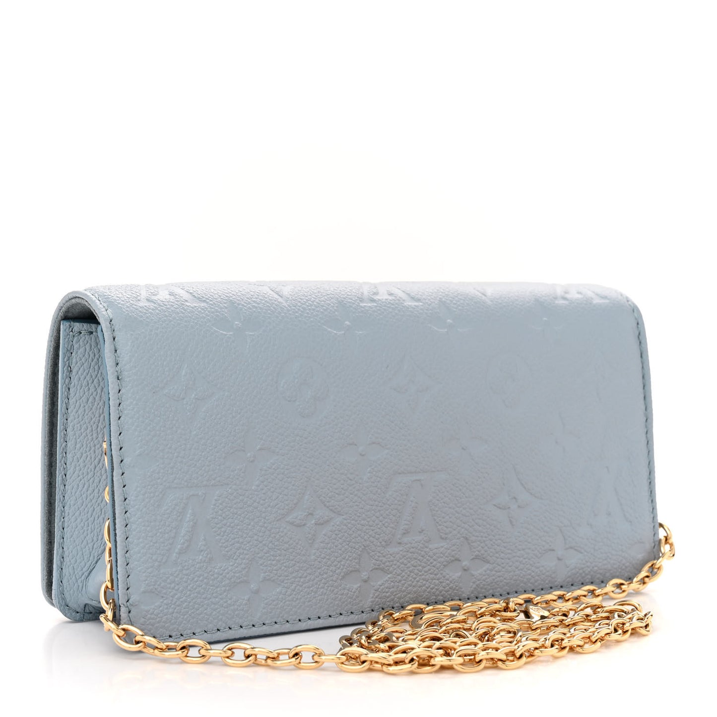 Monogram Lily Wallet On Chain Blue Hour