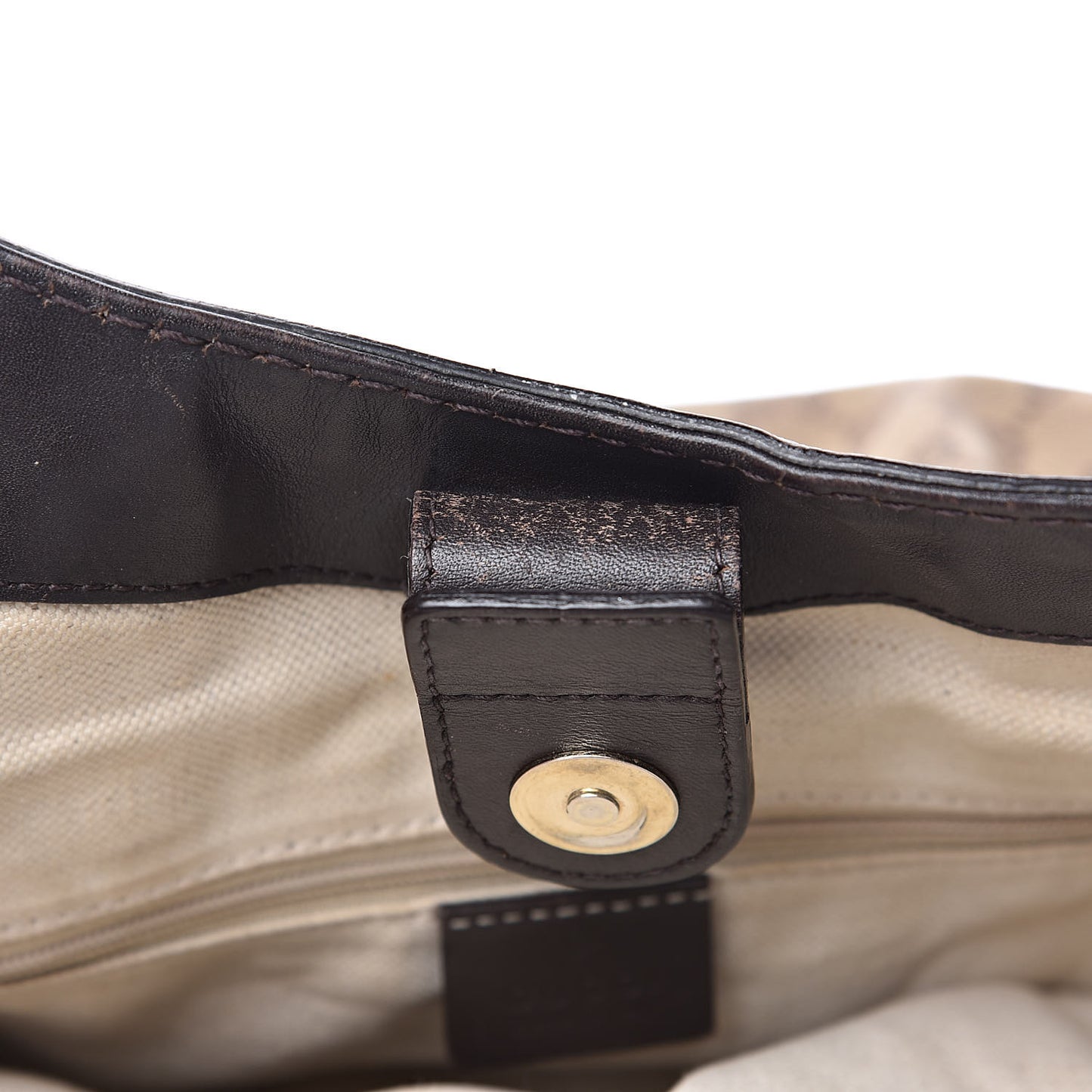 Monogram Medium Sukey Tote Beige Ebony Black