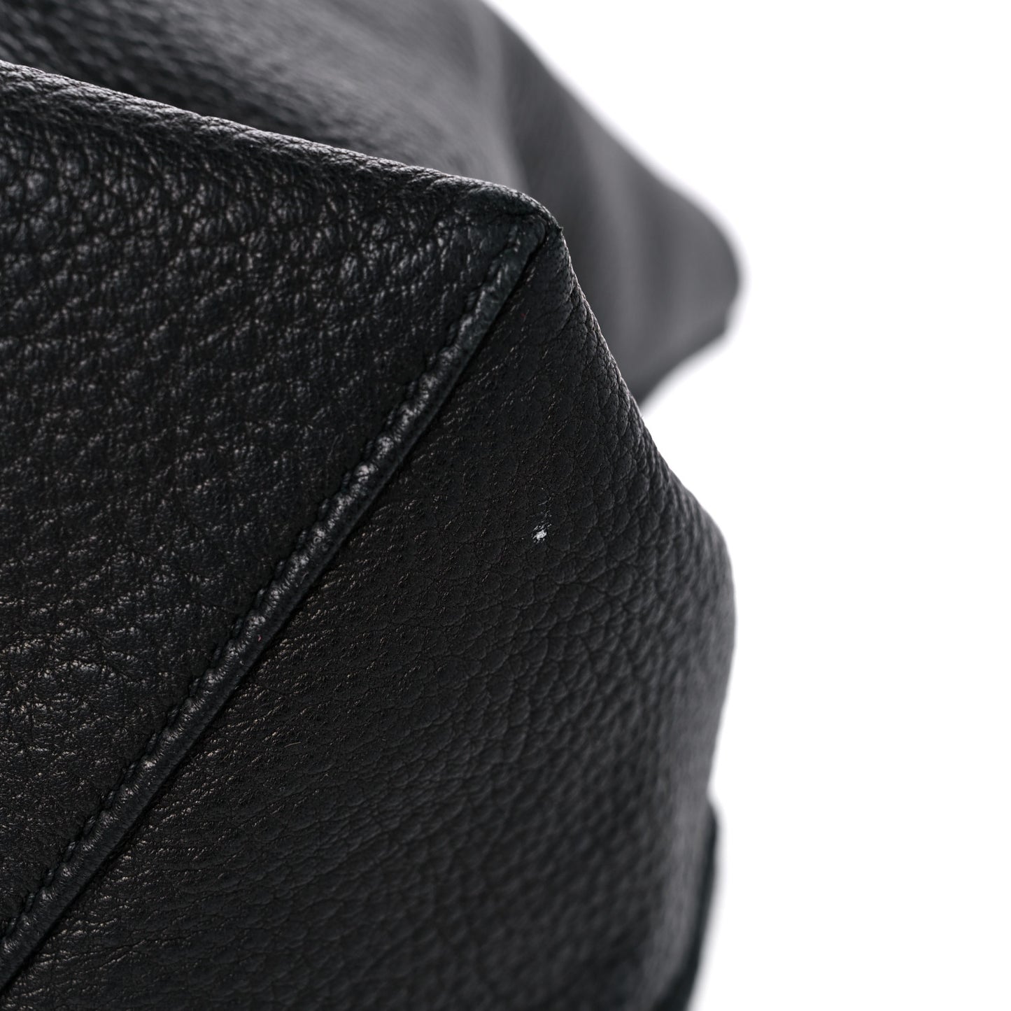 Cervo Deerskin Shopper Tote Black