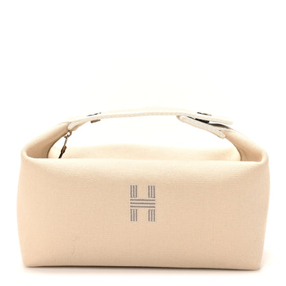 Hermes Canvas Small Bride-A-Brac Pouch Natural 1 of 9