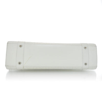 Christian Dior Leather Cannage East West Lady Dior White 5 of 11