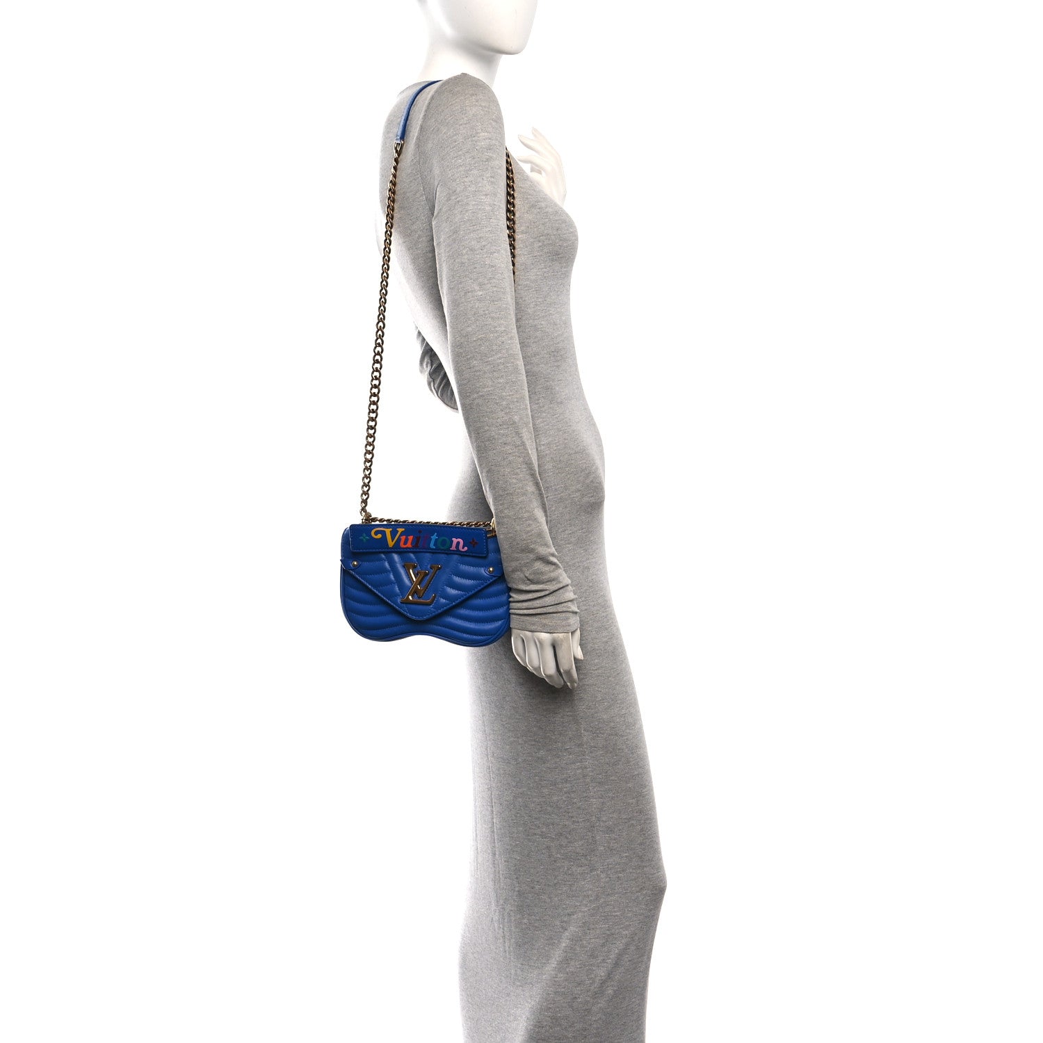 Louis Vuitton Calfskin New Wave Chain PM Blue Neon 1938861