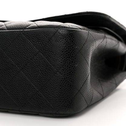 Chanel Caviar Quilted Jumbo Double Flap Black 10 of 21