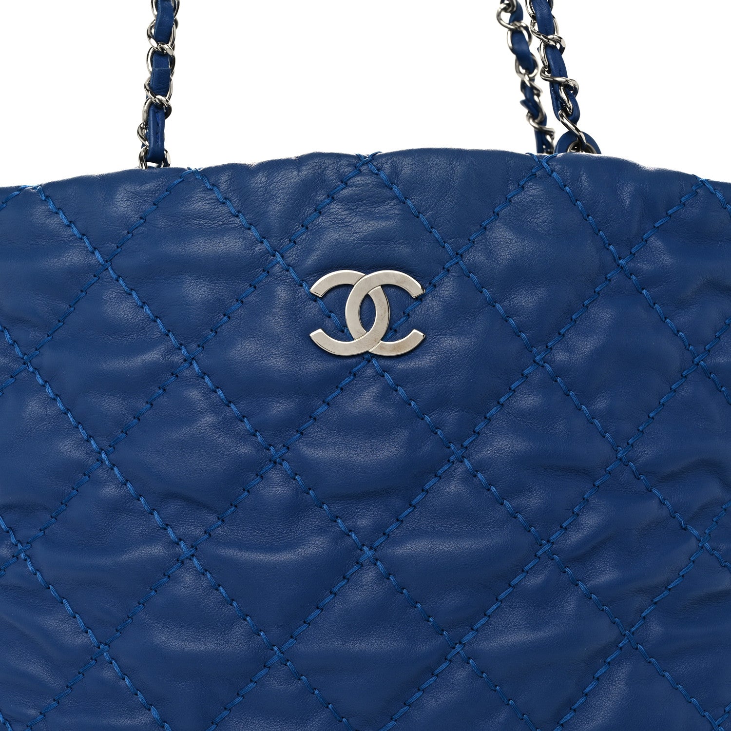Chanel Calfskin Love Me Tender Large Tote Blue 9 of 12