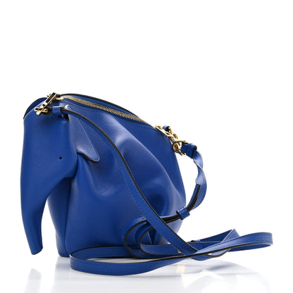 Loewe Calfskin Mini Elephant Crossbody Bag Electric Blue 3 of 9