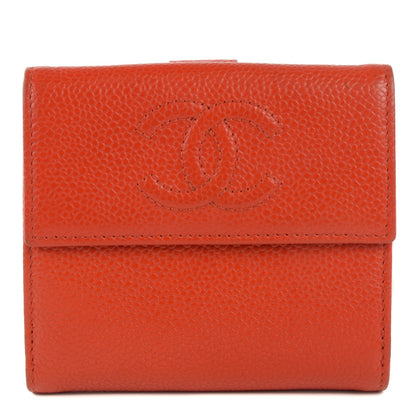 Chanel Caviar Small Timeless CC Flap Wallet Orange 1 of 7