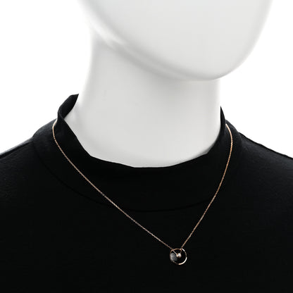 Cartier 18K Pink Gold Diamond Black Onyx XS Amulette de Cartier Pendant Necklace 2 of 5