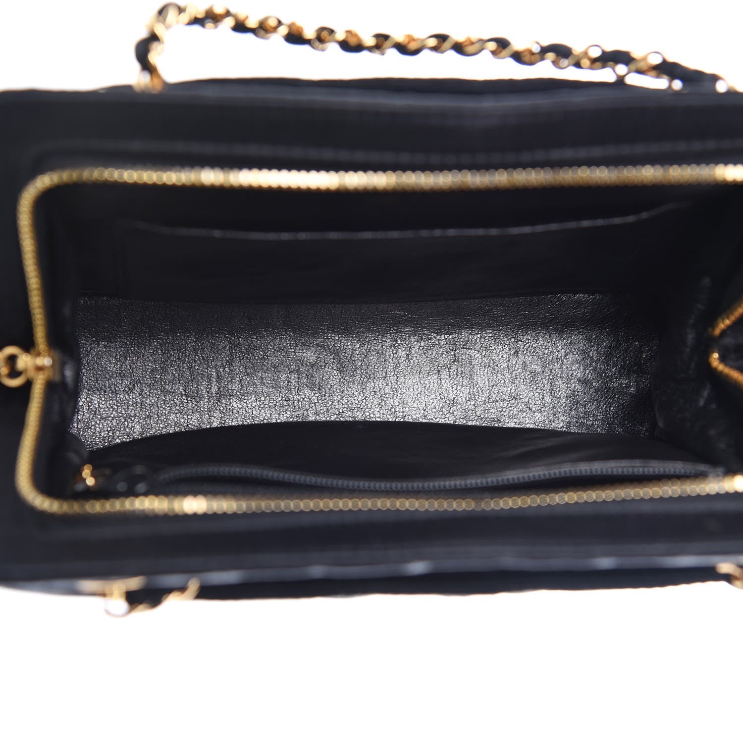 Chanel Satin Quilted Shoulder Bag Black 5 of 11
