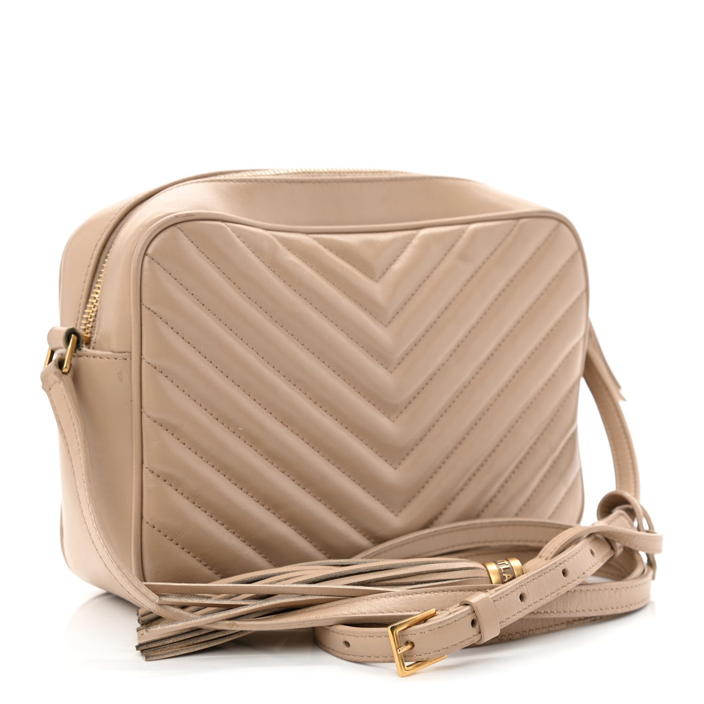 Calfskin Matelasse Monogram Lou Camera Bag Nude Powder