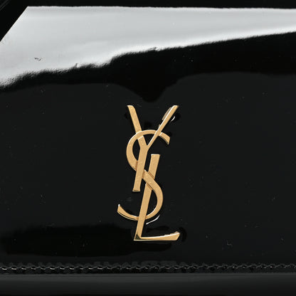 Saint Laurent Vernice Diamond Calfskin Monogram Phone Holder Crossbody Black 7 of 9