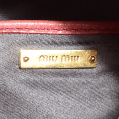 Miu Miu Vitello Lux Mini Bow Bag Rosa 8 of 12