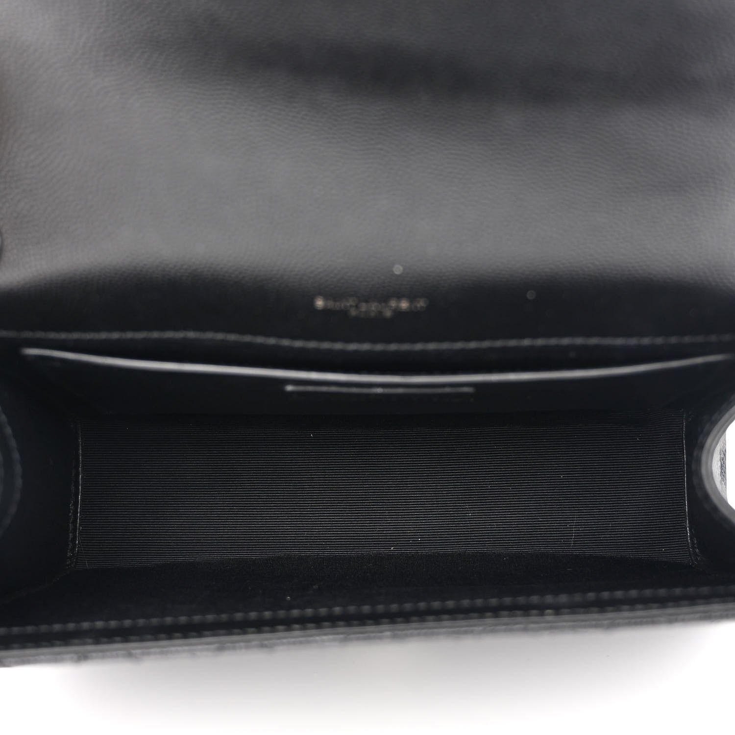 Saint Laurent Grain De Poudre Textured Mixed Matelasse Triquilt Medium Monogram Monochrome Satchel Black 5 of 11