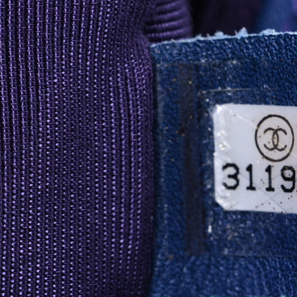 Chanel Tie Dye Calfskin Quilted Medium Chanel 19 Flap Blue Purple 7 of 10