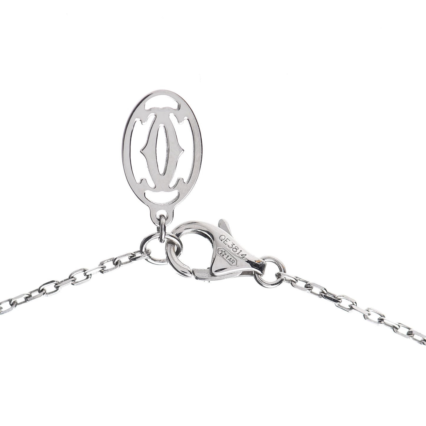 18K White Gold Diamond D'Amour Heart Pendant Necklace