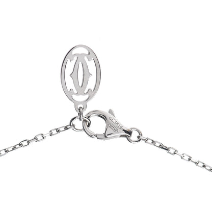Cartier 18K White Gold Diamond D'Amour Heart Pendant Necklace 5 of 5