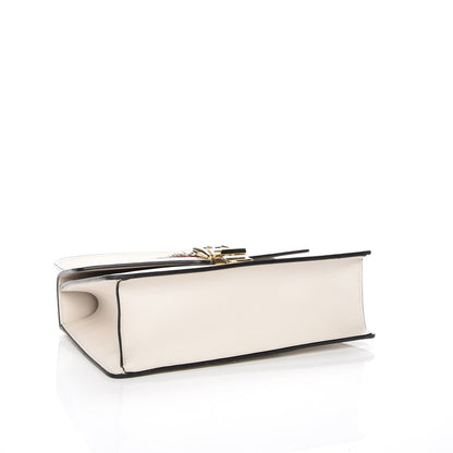 Gucci Calfskin Small Sylvie Shoulder Bag White 4 of 7