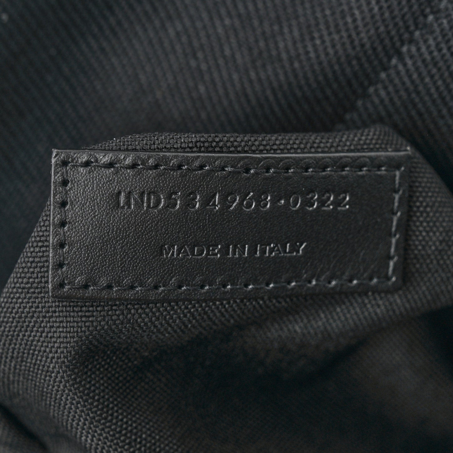 Canvas Signature Embroidered City Backpack Black