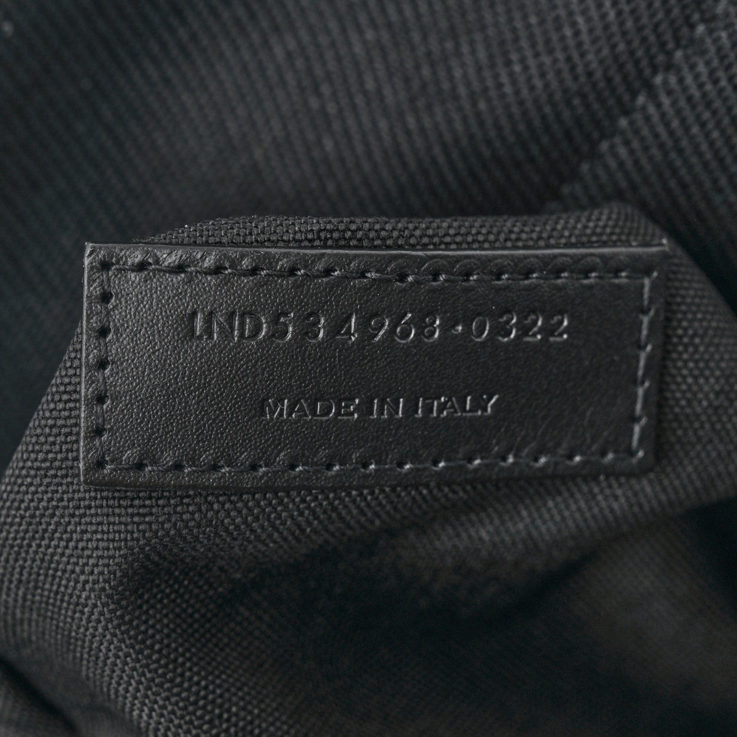 Saint Laurent Canvas Signature Embroidered City Backpack Black 7 of 10
