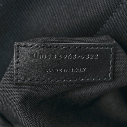 Saint Laurent Canvas Signature Embroidered City Backpack Black 7 of 10