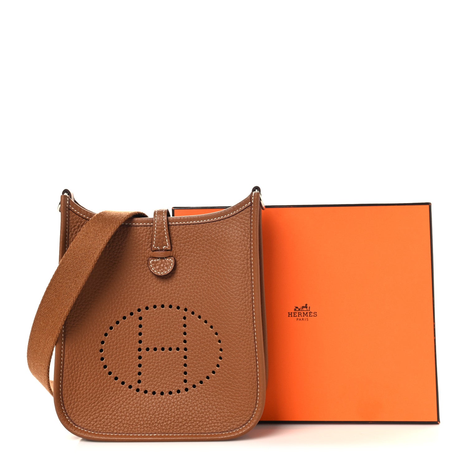 Hermes Taurillon Clemence Evelyne TPM Gold 11 of 11