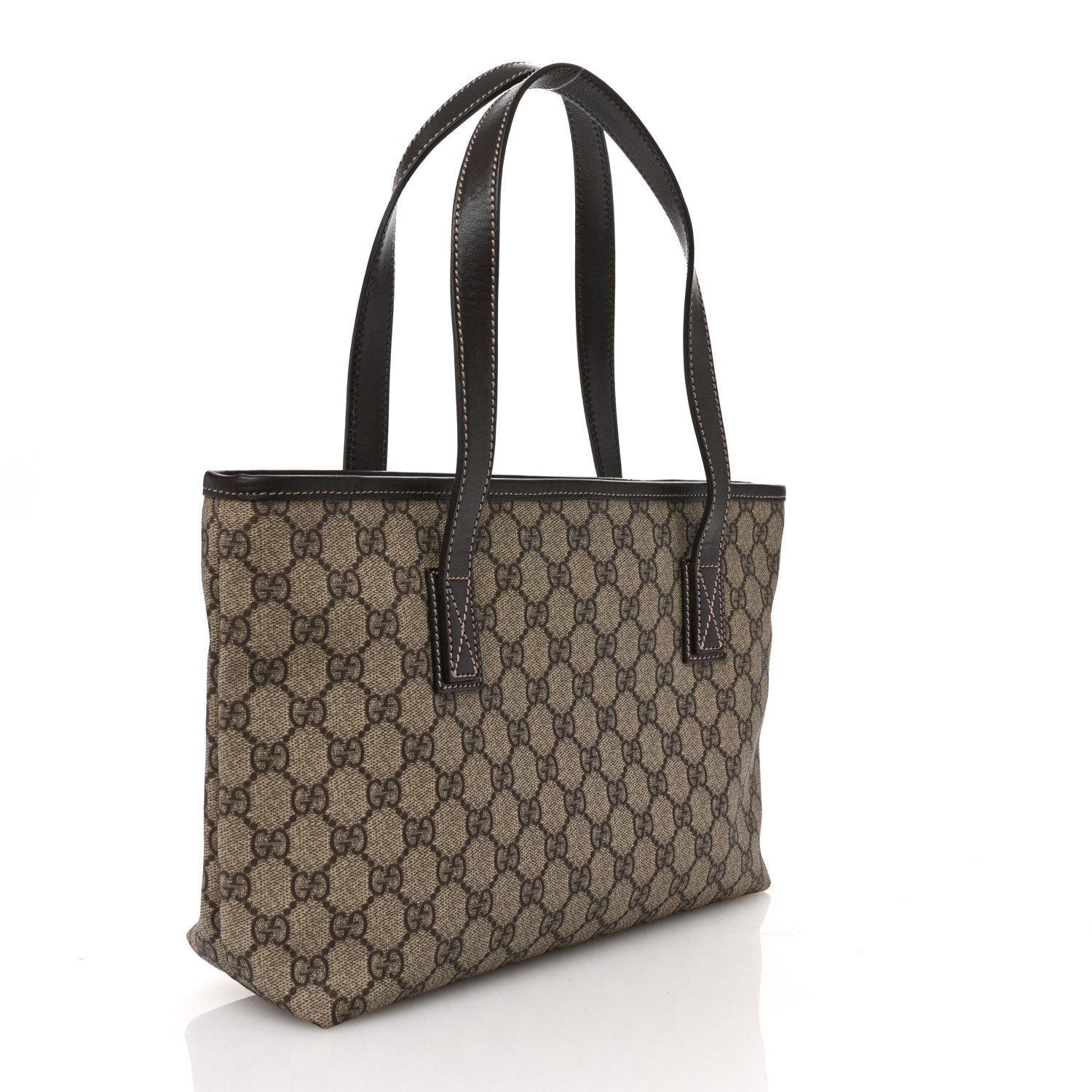 Gucci GG Supreme Monogram Small Joy Tote Dark Brown 3 of 10