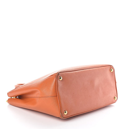 Prada Saffiano Large Galleria Double Zip Tote Papaya 4 of 13