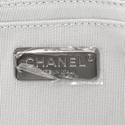 Chanel Perforated Metallic Lambskin Small CC Medals Flap Silver 6 of 10