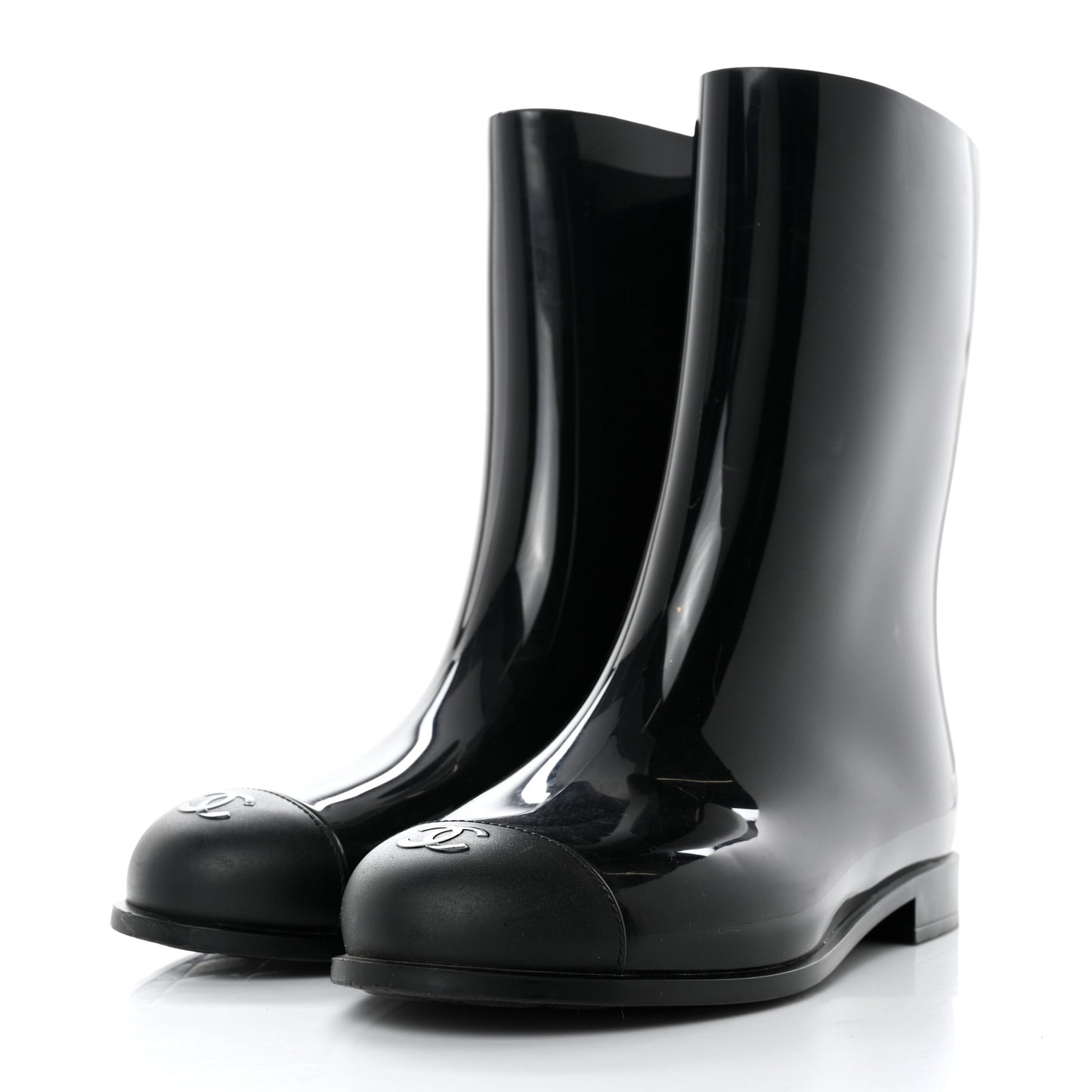 Rubber Rain Boots 40 Black