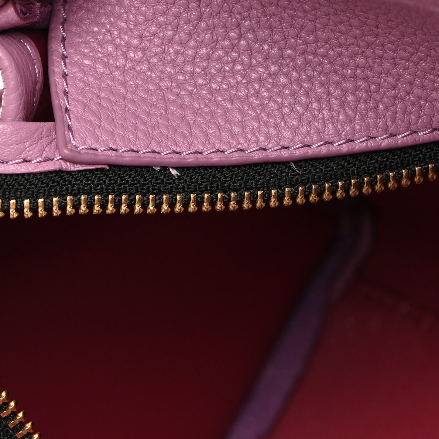 Grained Calfskin Small The Tote Bag Orchid Haze