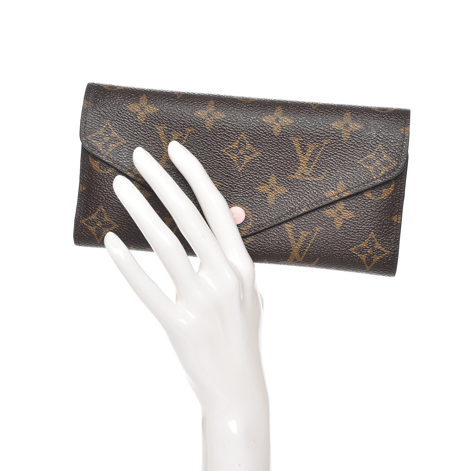 Louis Vuitton Monogram Josephine Wallet Rose Ballerine 2 of 9