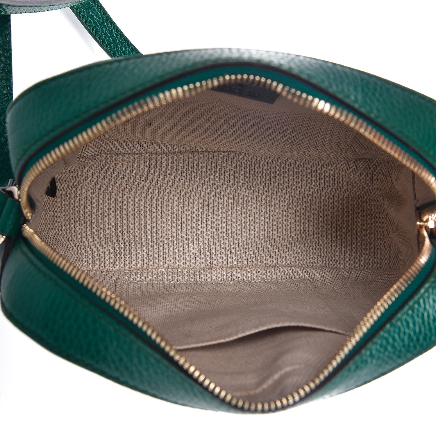 Gucci Pebbled Calfskin Small Soho Disco Bag Emerald Green 5 of 7
