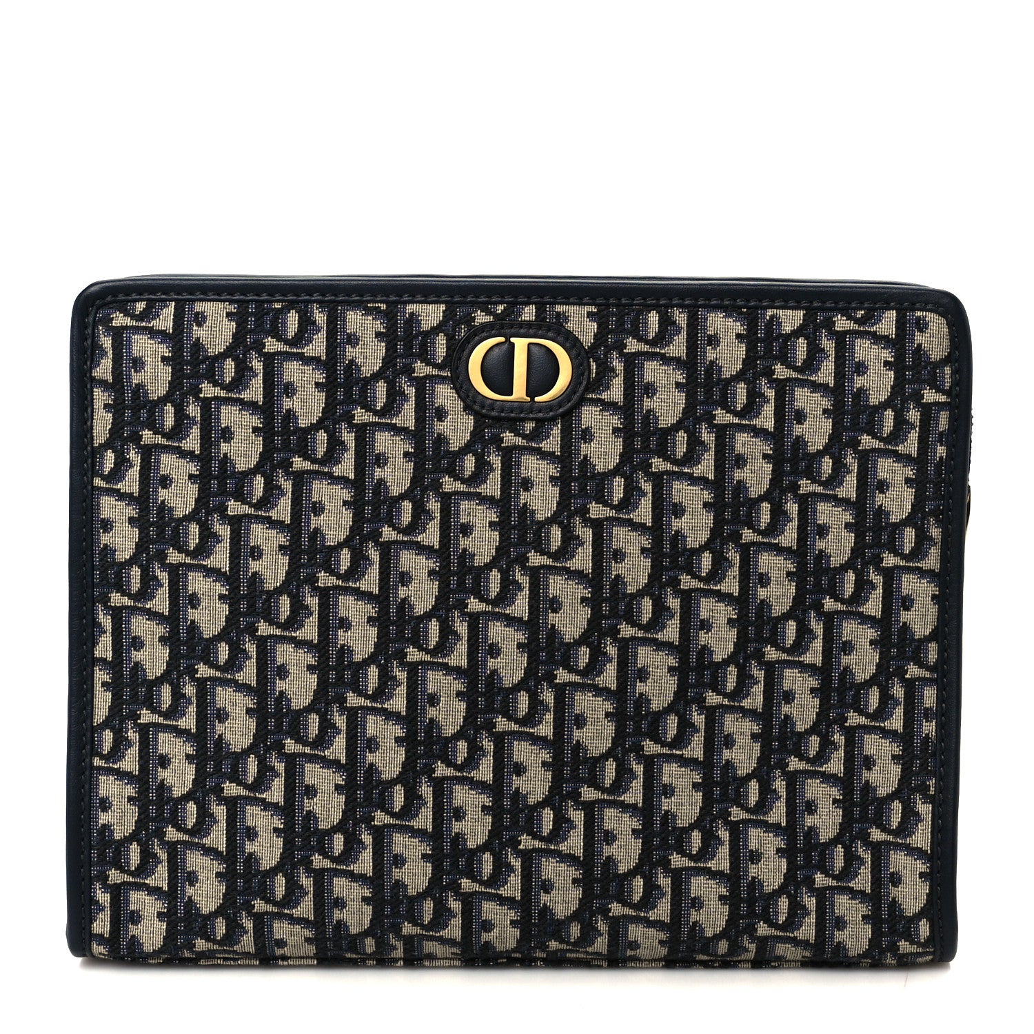 Christian Dior Oblique 30 Montaigne Pouch Blue 1 of 8