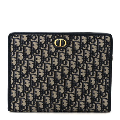 Christian Dior Oblique 30 Montaigne Pouch Blue 1 of 8