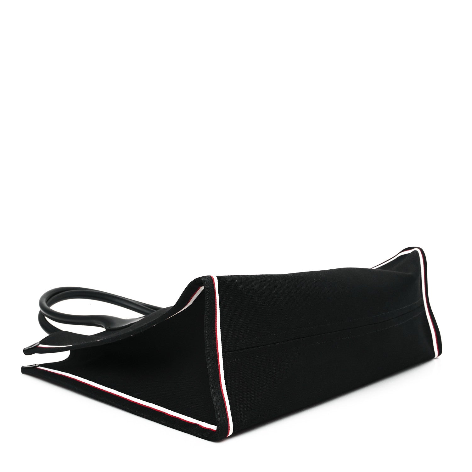 Christian Louboutin Linen Calfskin Extra Large Nastroloubi F.A.V.L. Tote Black 4 of 10