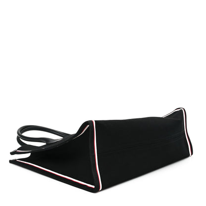 Christian Louboutin Linen Calfskin Extra Large Nastroloubi F.A.V.L. Tote Black 4 of 10