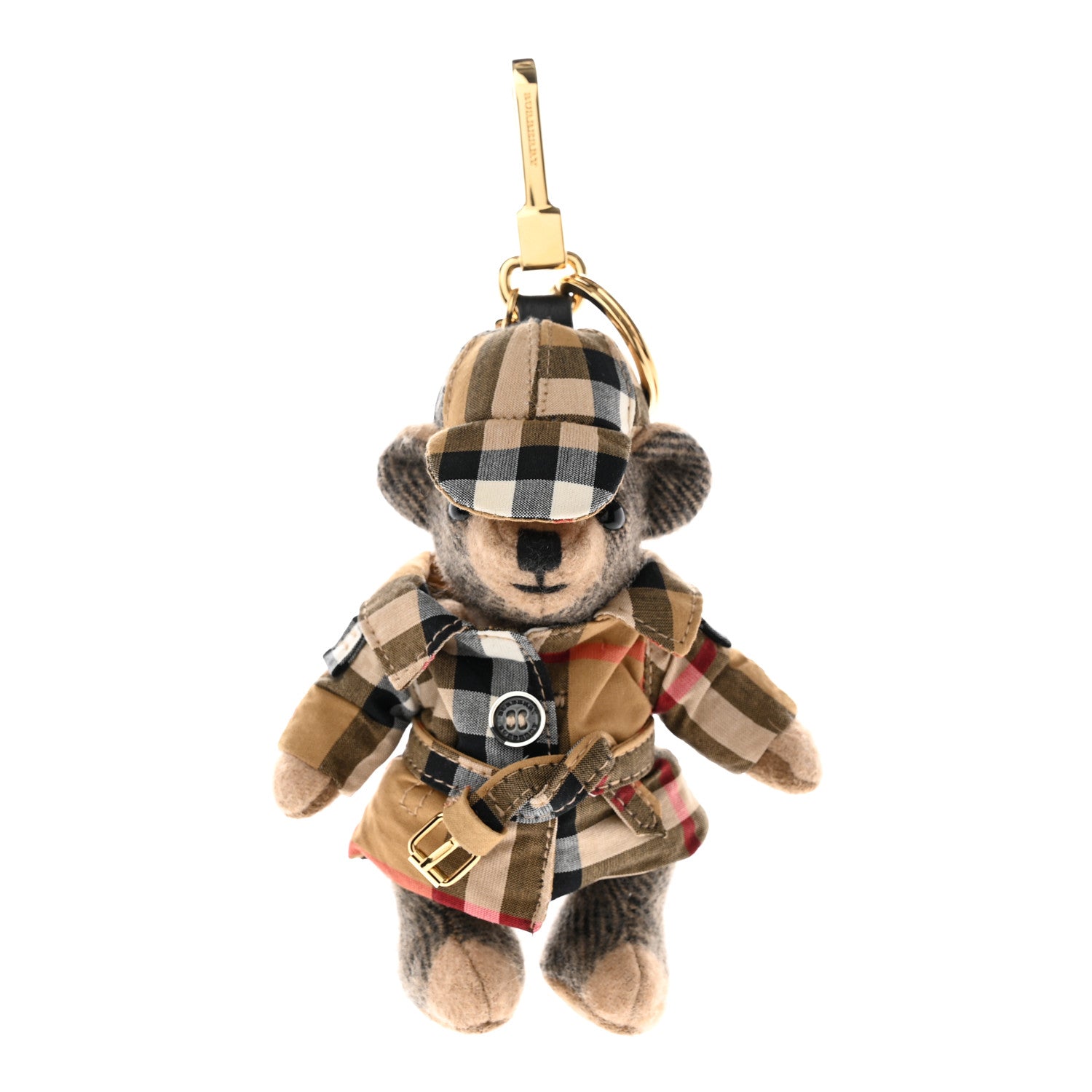 Burberry Thomas Check Trench Teddy Bear Keychain Charm 1 of 6