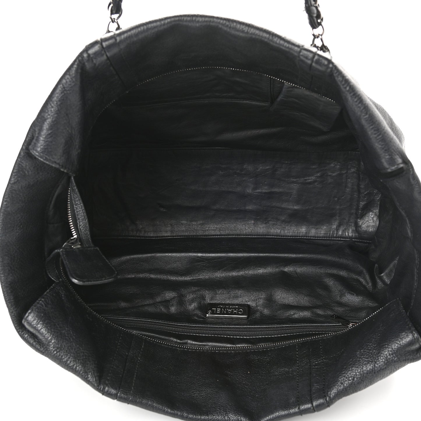 Deerskin Luxe Ligne Tote Black