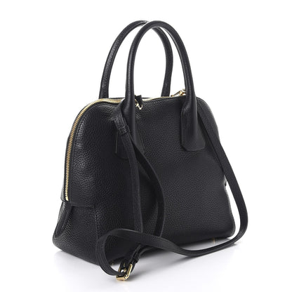 Burberry London Grainy Calfskin Small Greenwood Bowling Bag Black 3 of 9