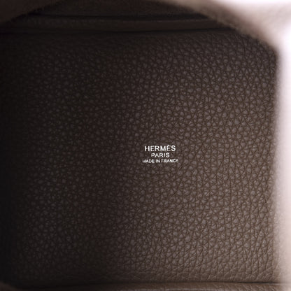 Hermes Taurillon Clemence Picotin Lock 18 PM Etoupe 8 of 11