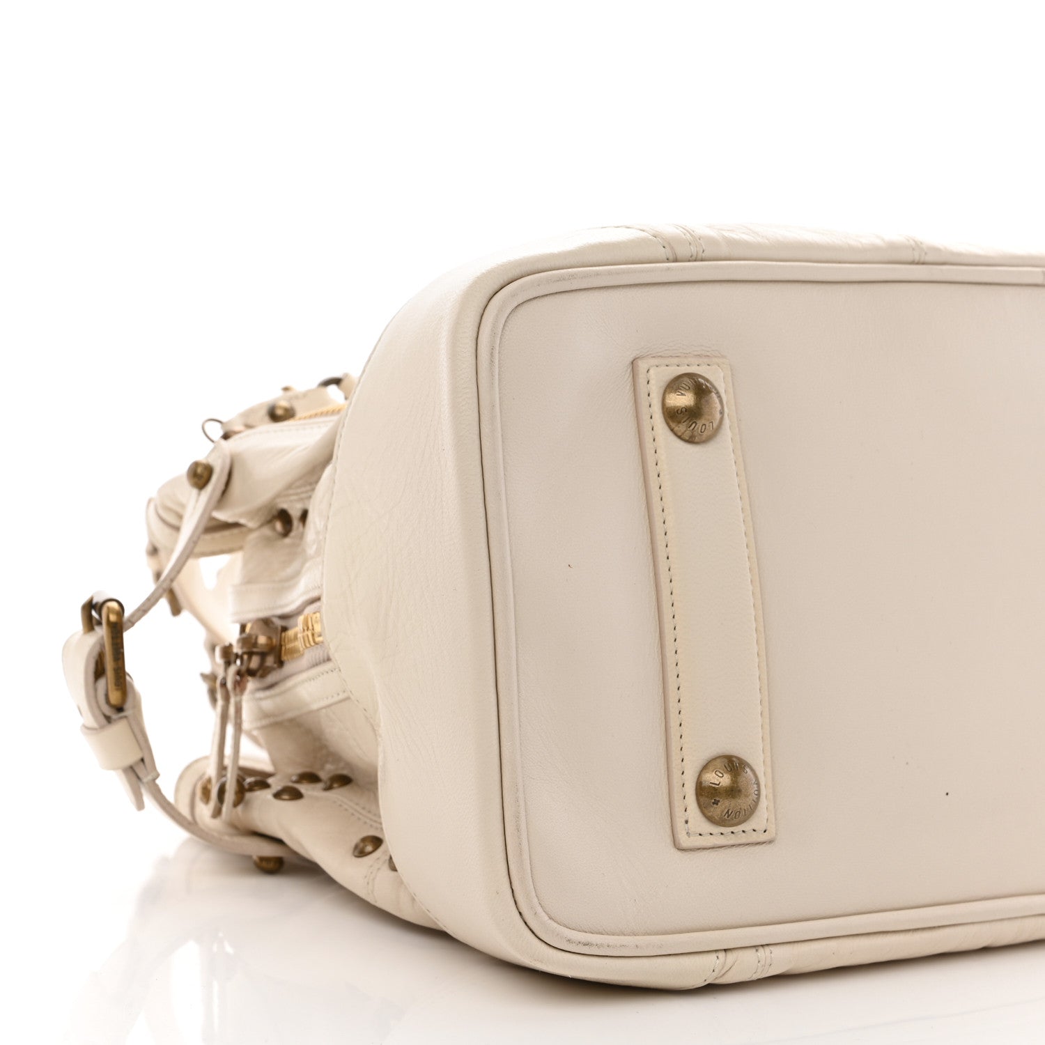 Louis Vuitton Lambskin Riveting White 8 of 14