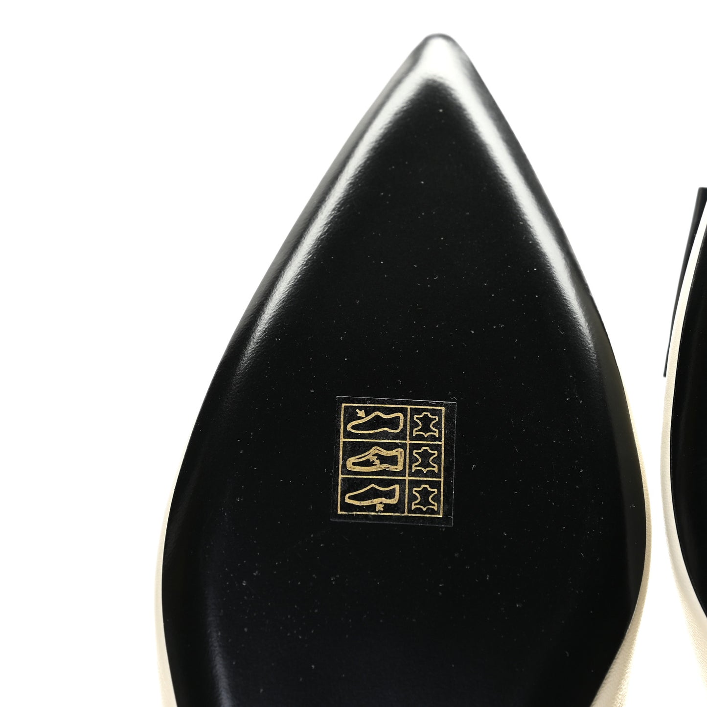 Patent Smooth Lambskin Anais Slingback Flats 39.5 Navy Pearl