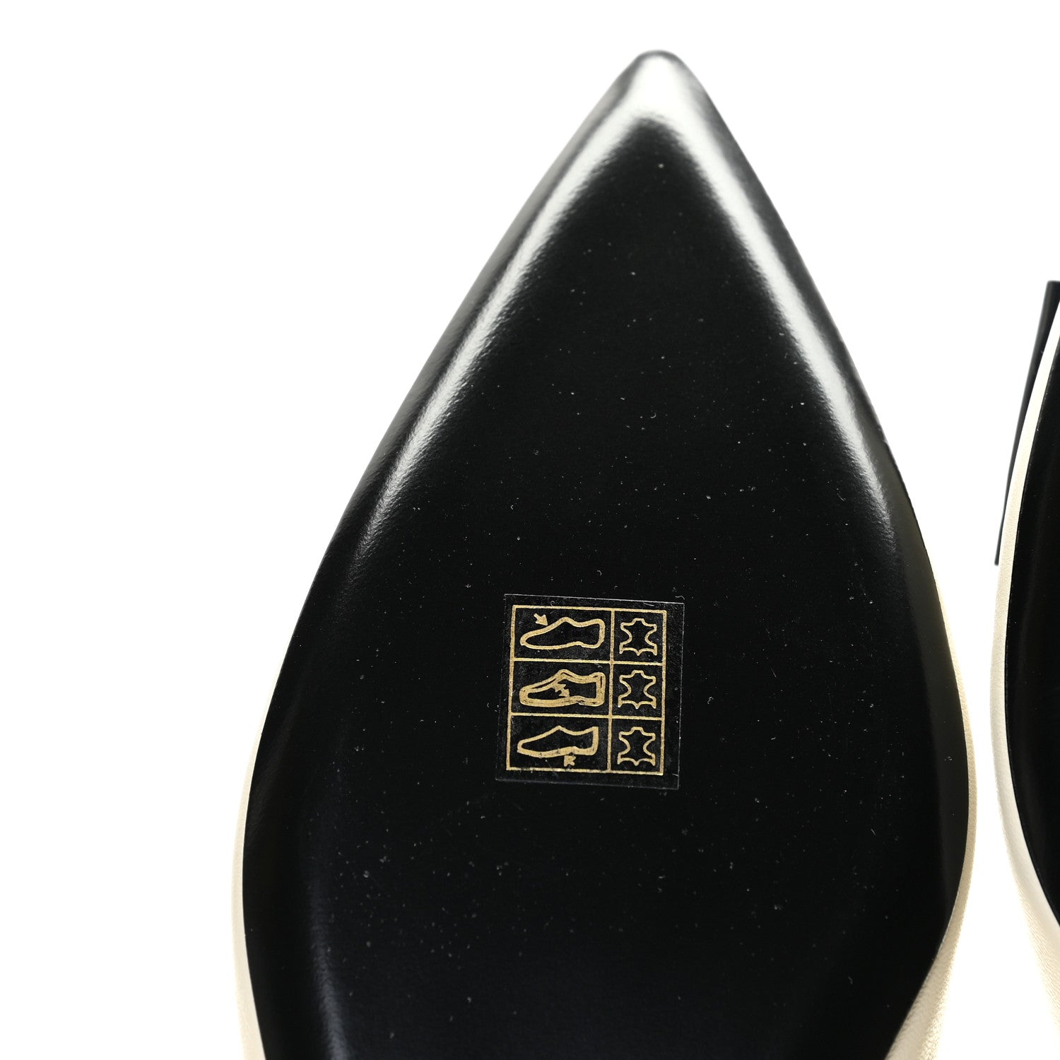 Saint Laurent Patent Smooth Lambskin Anais Slingback Flats 39.5 Navy Pearl 11 of 11