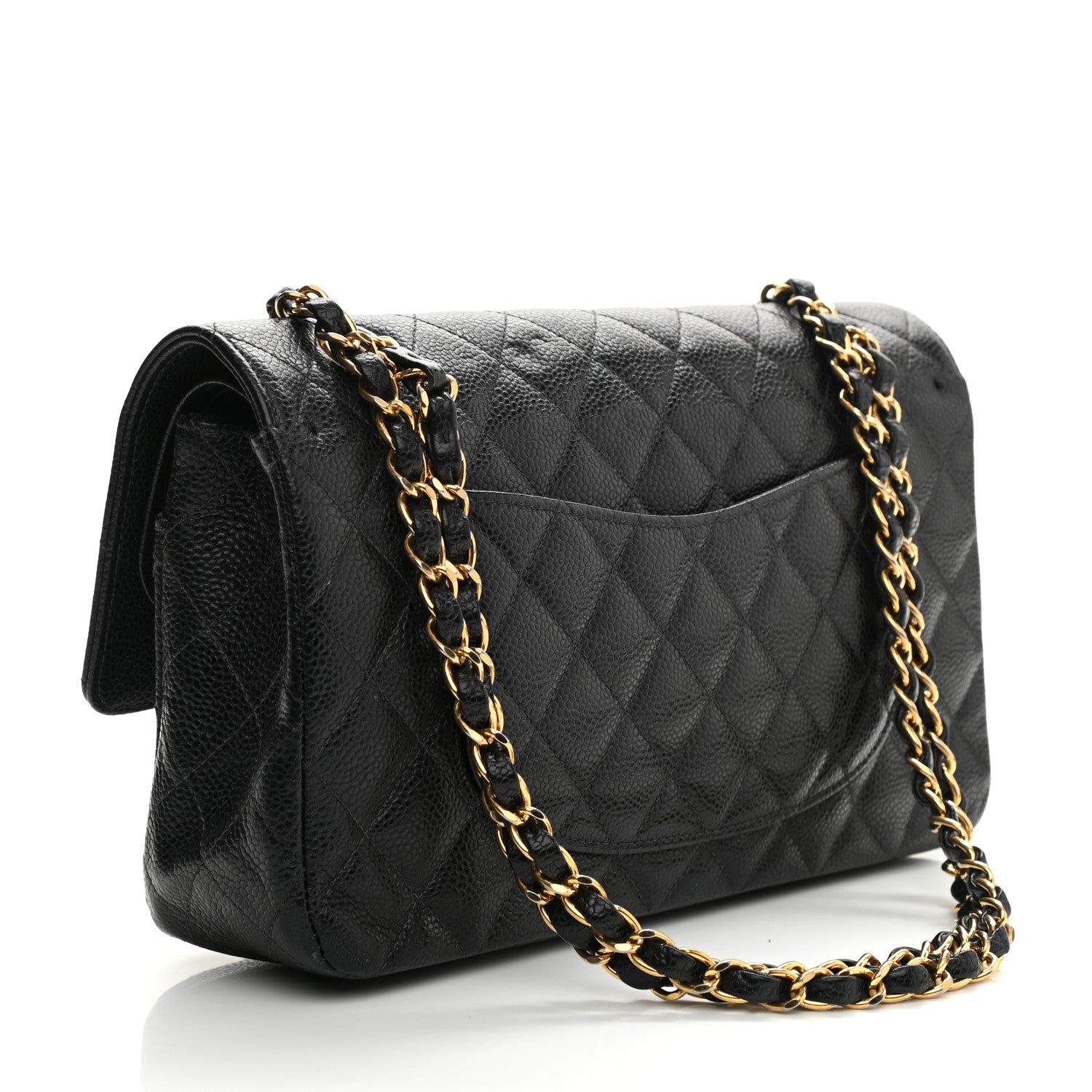 Chanel Caviar Quilted Medium Double Flap Black 3 of 14