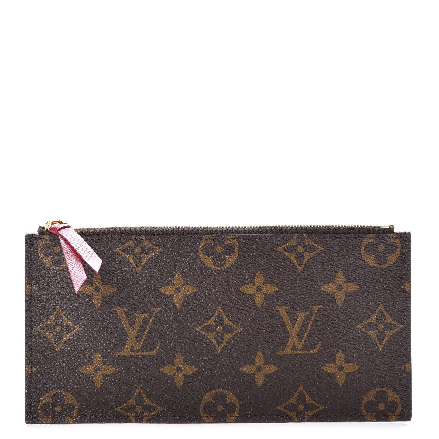 Monogram Felicie Chain Wallet Zippered Insert Fuchsia