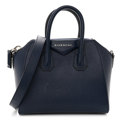 Givenchy Sugar Goatskin Mini Antigona Night Blue 1 of 11