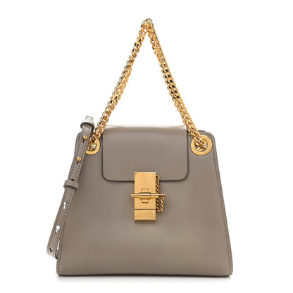 Chloe Shiny Calfskin Mini Annie Shoulder Bag Motty Grey 1 of 13