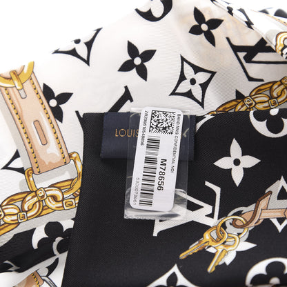 Louis Vuitton Silk Monogram Confidential Bandeau Black 2 of 2