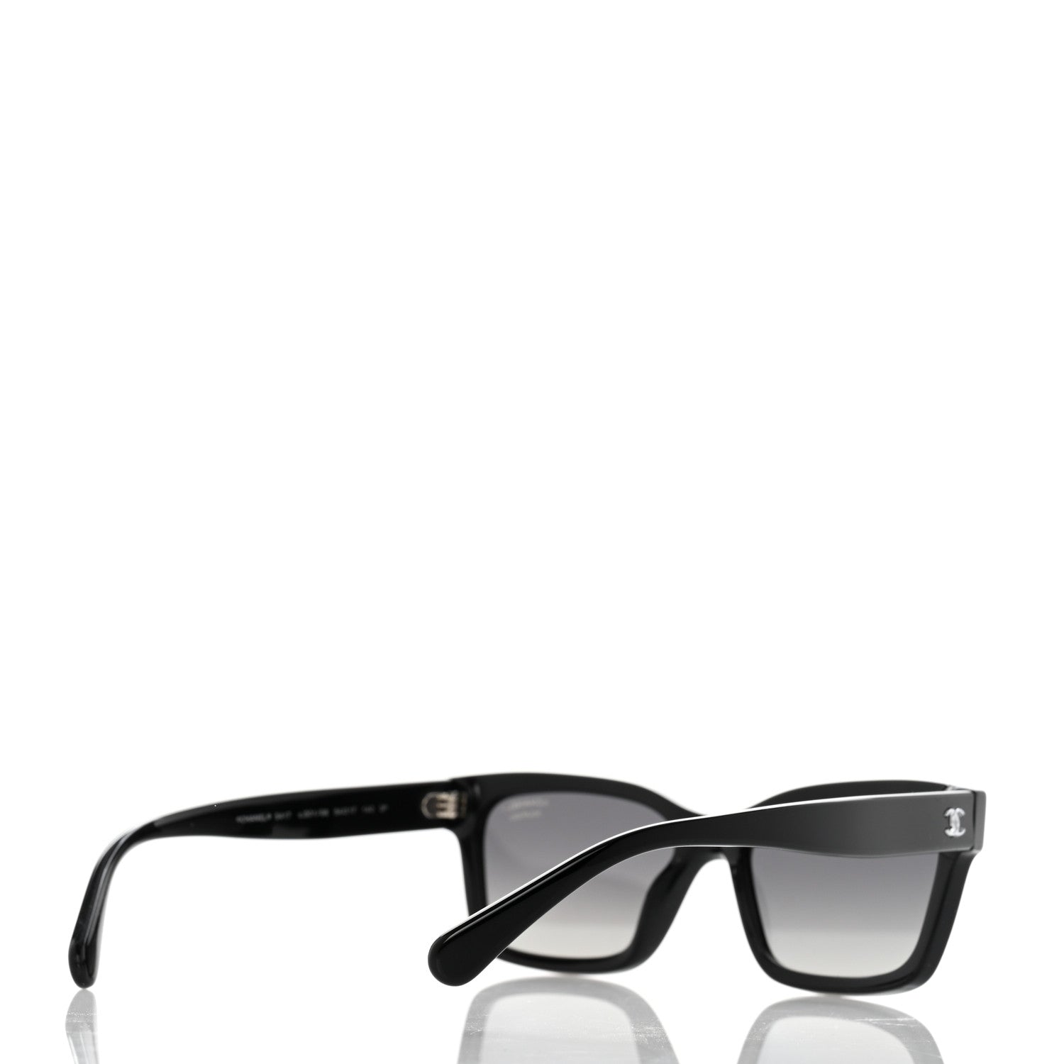 Chanel Acetate Polarized Square Sunglasses 5417 Black 4 of 10
