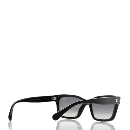 Chanel Acetate Polarized Square Sunglasses 5417 Black 4 of 10